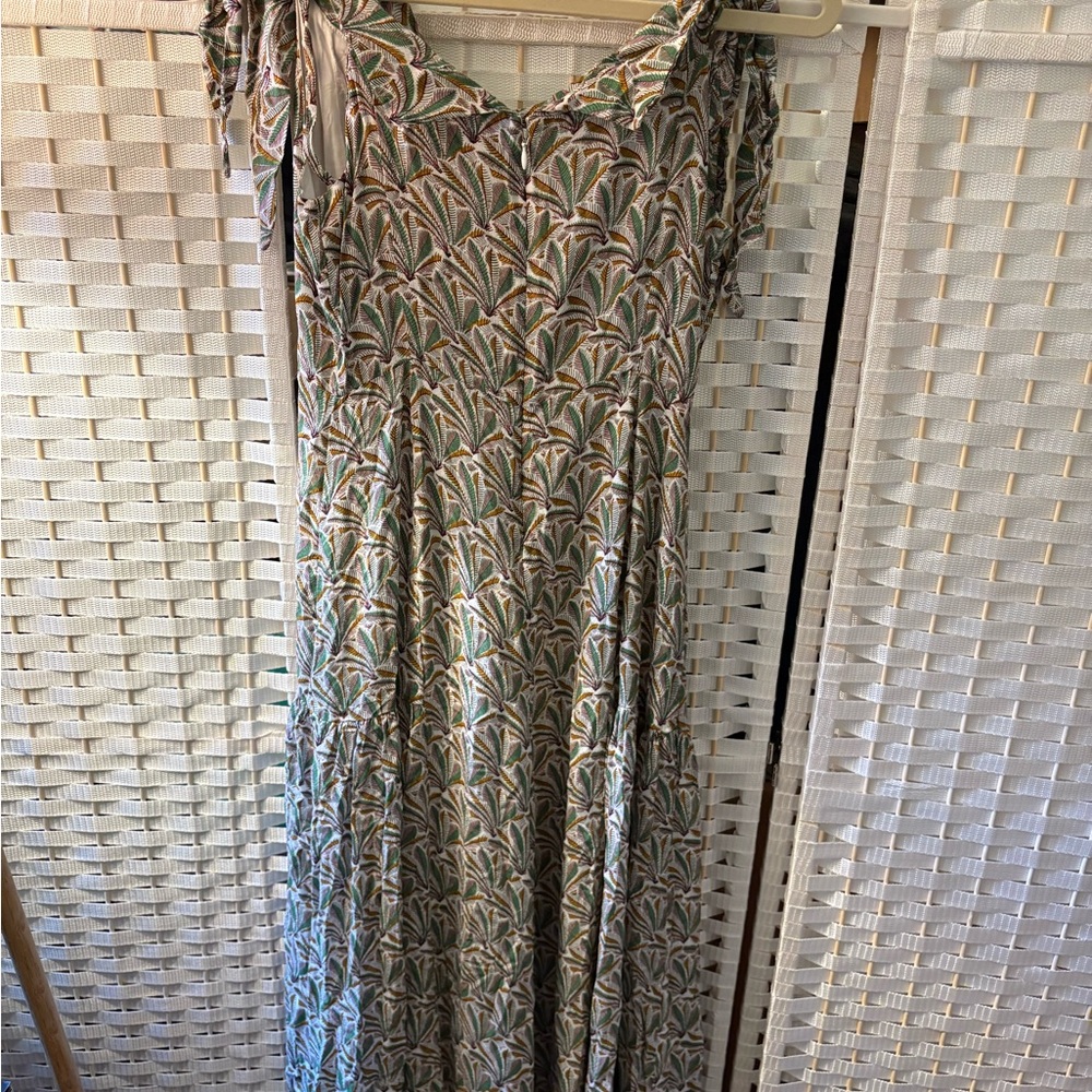 Elegant Multicolor Patterned Dress